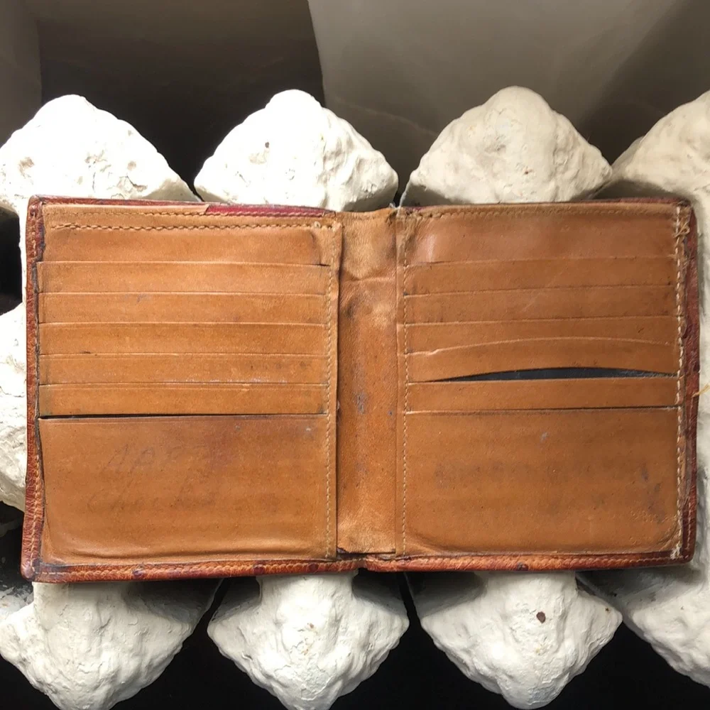 Vintage Bosca ostrich wallet billfold